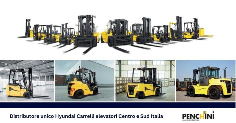 Distributore unico Hyundai carrelli elevatori a Perugia da Penchini Macchine Industriali