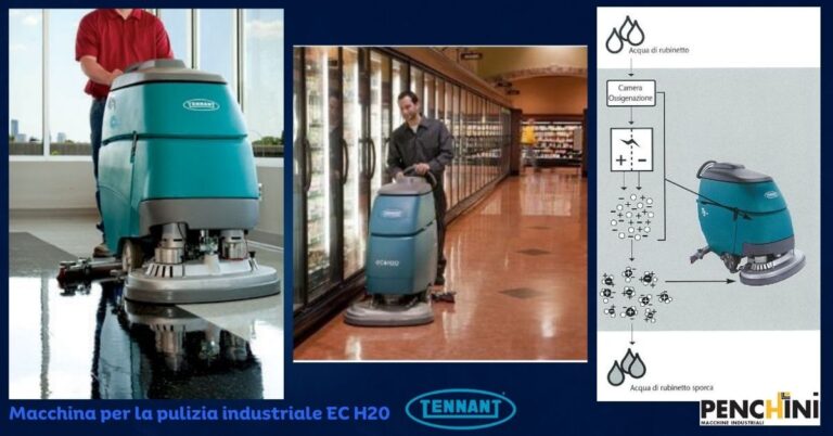 Vendita macchina per pulizia industriale EC-H2O Tennant a Perugia da Penchini Macchine Industriali