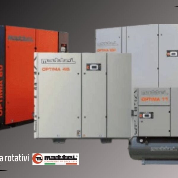 Vendita compressori d'aria rotativi industriali Mattei a Perugia da Penchini Macchine Industriali