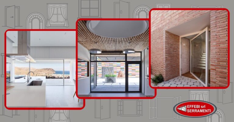 Produzione e vendita porte in alluminio Domal a Perugia da Effebi Serramenti srl