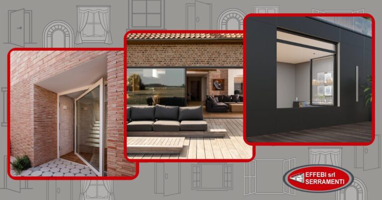 Produzione e vendita scorrevoli in alluminio Domal a Perugia da Effebi Serramenti srl