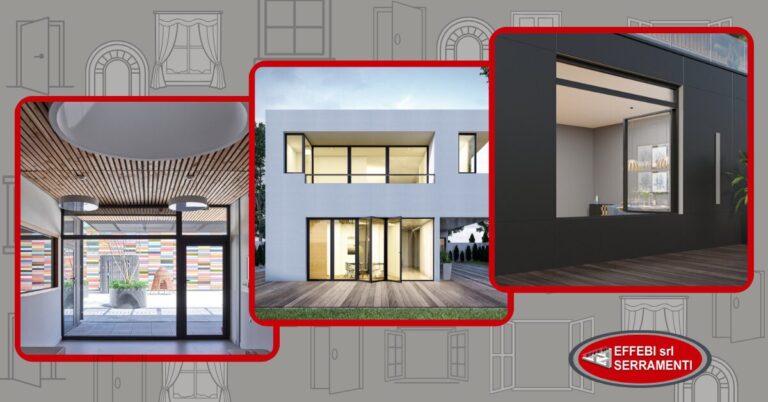 Produzione e vendita porte in alluminio Domal a Perugia da Effebi Serramenti srl