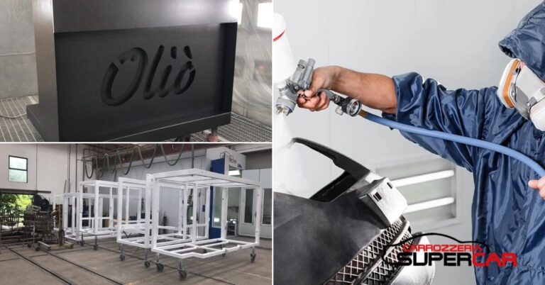 Servizio di verniciatura industriale anticorrosione per metalli in provincia di Perugia da Carrozzeria Supercar