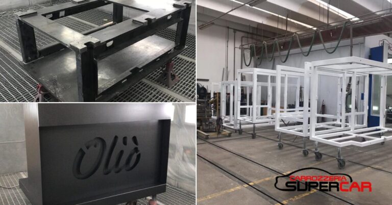 Servizio di verniciatura industriale per metalli in acciaio inox a Città di Castello