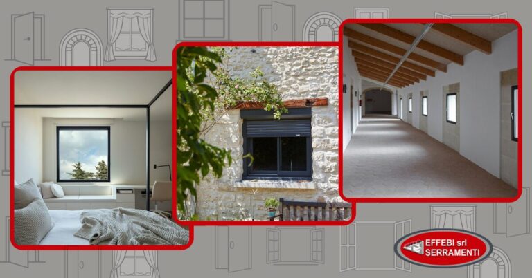 Produzione e vendita infissi in alluminio Domal a Perugia da Effebi Serramenti srl