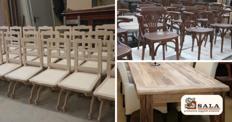 Produzione artigianale di seggiole in stile classico a Città di castello: tradizione e sapienza dell'Alta Valle del Tevere