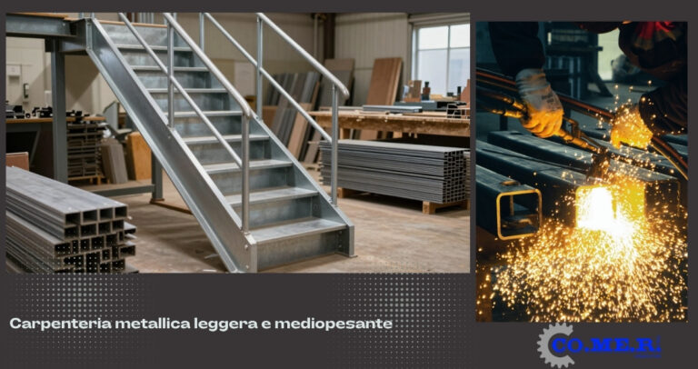 Specializzati in lavori di carpenteria metallica leggera e medio pesante a Perugia: Co.me.r srl al servizio di privati e aziende